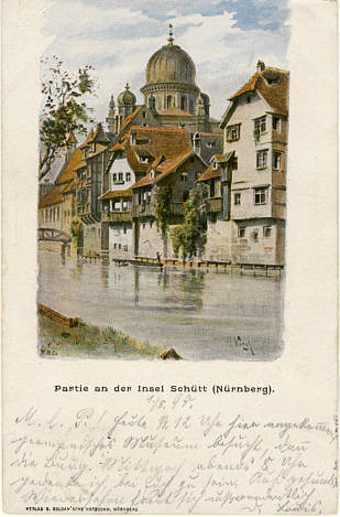 Alte Nrnberger Ansichtskarte von 1898