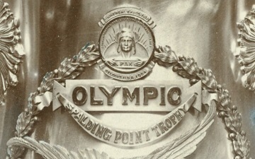 Sport Memorabilia: Spaulding Point Trophy von den Olympischen Spielen 1904